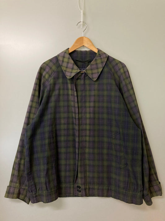 【中古品】【メンズ】 BURBERRY バーバリー BURBERRY'S CHECK JACKET チャック ジャケットメンズ ライトアウター 長袖 141-251212-em-14-min カラー：パープル/グリーン/ブラック 万代Net店