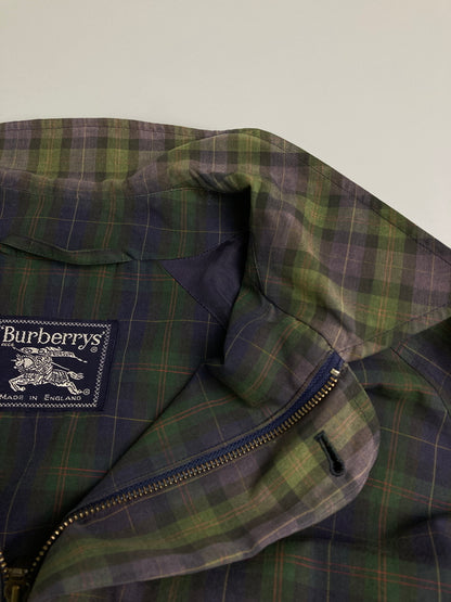 【中古品】【メンズ】 BURBERRY バーバリー BURBERRY'S CHECK JACKET チャック ジャケットメンズ ライトアウター 長袖 141-251212-em-14-min カラー：パープル/グリーン/ブラック 万代Net店