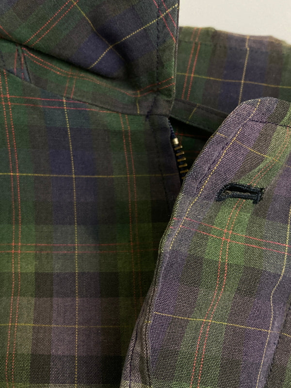 【中古品】【メンズ】 BURBERRY バーバリー BURBERRY'S CHECK JACKET チャック ジャケットメンズ ライトアウター 長袖 141-251212-em-14-min カラー：パープル/グリーン/ブラック 万代Net店