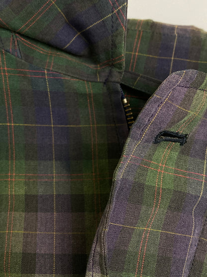 【中古品】【メンズ】 BURBERRY バーバリー BURBERRY'S CHECK JACKET チャック ジャケットメンズ ライトアウター 長袖 141-251212-em-14-min カラー：パープル/グリーン/ブラック 万代Net店