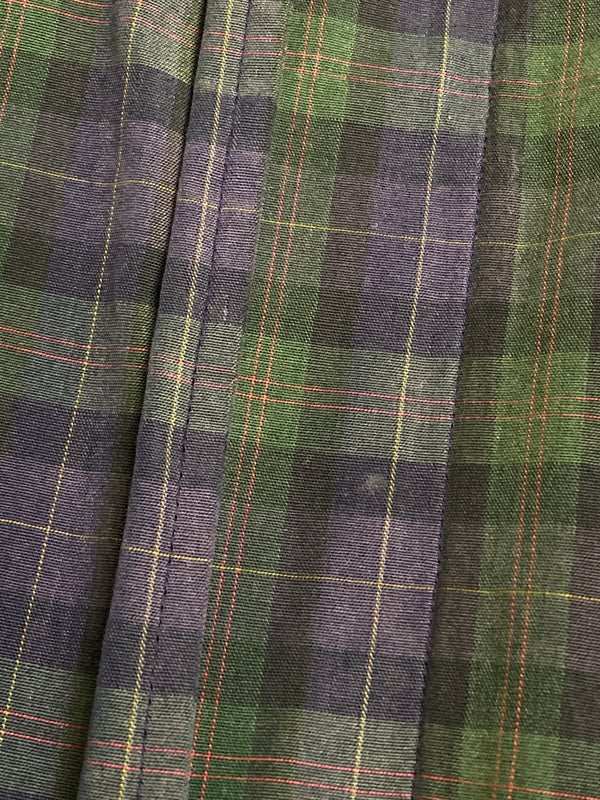 【中古品】【メンズ】 BURBERRY バーバリー BURBERRY'S CHECK JACKET チャック ジャケットメンズ ライトアウター 長袖 141-251212-em-14-min カラー：パープル/グリーン/ブラック 万代Net店