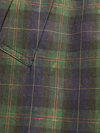 【中古品】【メンズ】 BURBERRY バーバリー BURBERRY'S CHECK JACKET チャック ジャケットメンズ ライトアウター 長袖 141-251212-em-14-min カラー：パープル/グリーン/ブラック 万代Net店