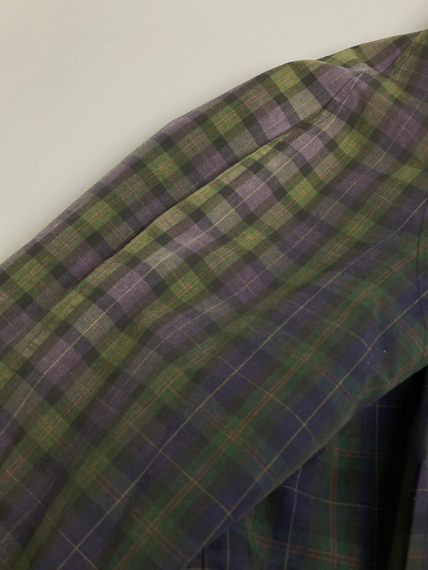 【中古品】【メンズ】 BURBERRY バーバリー BURBERRY'S CHECK JACKET チャック ジャケットメンズ ライトアウター 長袖 141-251212-em-14-min カラー：パープル/グリーン/ブラック 万代Net店