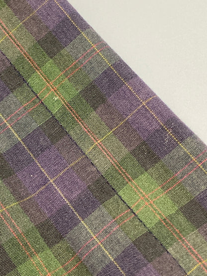 【中古品】【メンズ】 BURBERRY バーバリー BURBERRY'S CHECK JACKET チャック ジャケットメンズ ライトアウター 長袖 141-251212-em-14-min カラー：パープル/グリーン/ブラック 万代Net店