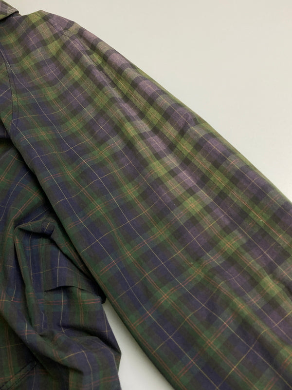 【中古品】【メンズ】 BURBERRY バーバリー BURBERRY'S CHECK JACKET チャック ジャケットメンズ ライトアウター 長袖 141-251212-em-14-min カラー：パープル/グリーン/ブラック 万代Net店