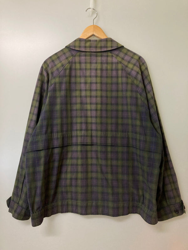 【中古品】【メンズ】 BURBERRY バーバリー BURBERRY'S CHECK JACKET チャック ジャケットメンズ ライトアウター 長袖 141-251212-em-14-min カラー：パープル/グリーン/ブラック 万代Net店