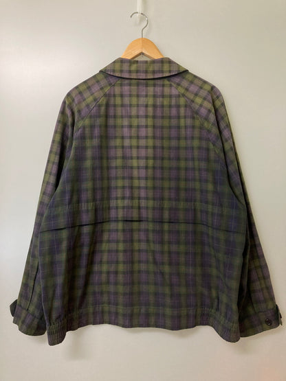 【中古品】【メンズ】 BURBERRY バーバリー BURBERRY'S CHECK JACKET チャック ジャケットメンズ ライトアウター 長袖 141-251212-em-14-min カラー：パープル/グリーン/ブラック 万代Net店