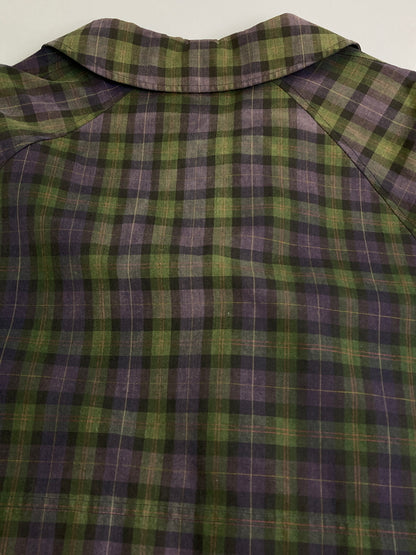 【中古品】【メンズ】 BURBERRY バーバリー BURBERRY'S CHECK JACKET チャック ジャケットメンズ ライトアウター 長袖 141-251212-em-14-min カラー：パープル/グリーン/ブラック 万代Net店