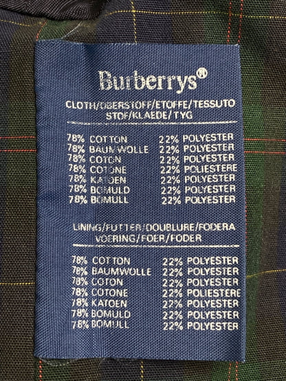 【中古品】【メンズ】 BURBERRY バーバリー BURBERRY'S CHECK JACKET チャック ジャケットメンズ ライトアウター 長袖 141-251212-em-14-min カラー：パープル/グリーン/ブラック 万代Net店