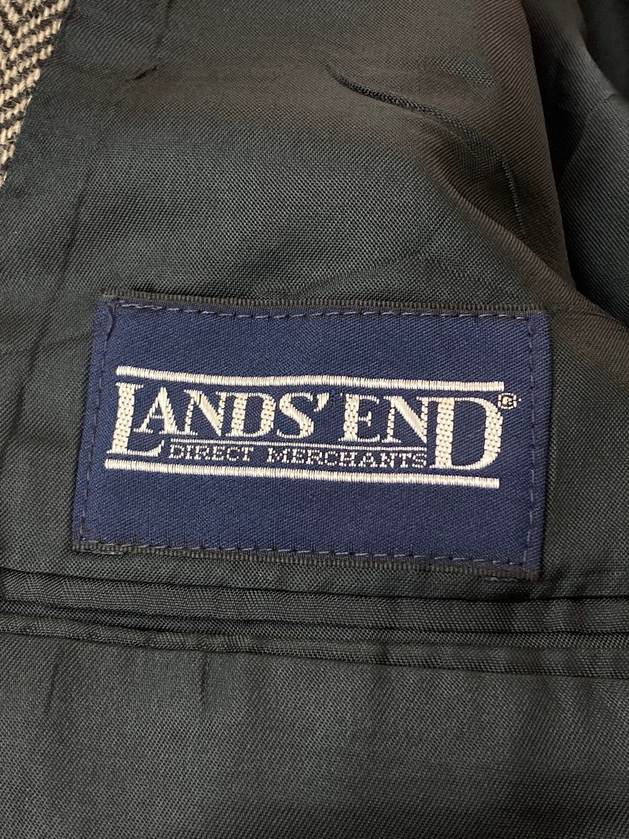 【中古品】【メンズ】 LANDS’ END ランズエンド USA製 90S ヘリンボーン ツイード テーラードジャケット 146-251012-ks-75-min サイズ：不明 万代Net店
