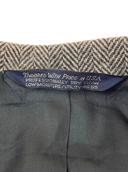 【中古品】【メンズ】 LANDS’ END ランズエンド USA製 90S ヘリンボーン ツイード テーラードジャケット 146-251012-ks-75-min サイズ：不明 万代Net店