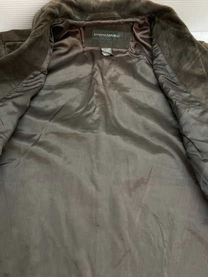 【中古品】【メンズ】 バナナリパブリック 90S SUEDE COAT スエードコート アウター 146-250928-AS-11-min サイズ：S カラー：ブラウン 万代Net店