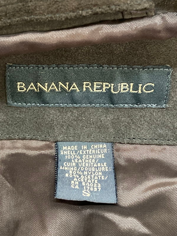 【中古品】【メンズ】 Banana Republic バナナリパブリック 90S SUEDE COAT スエードコート アウター 146-250928-AS-11-min サイズ：S カラー：ブラウン 万代Net店