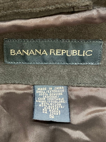 【中古品】【メンズ】 Banana Republic バナナリパブリック 90S SUEDE COAT スエードコート アウター 146-250928-AS-11-min サイズ：S カラー：ブラウン 万代Net店