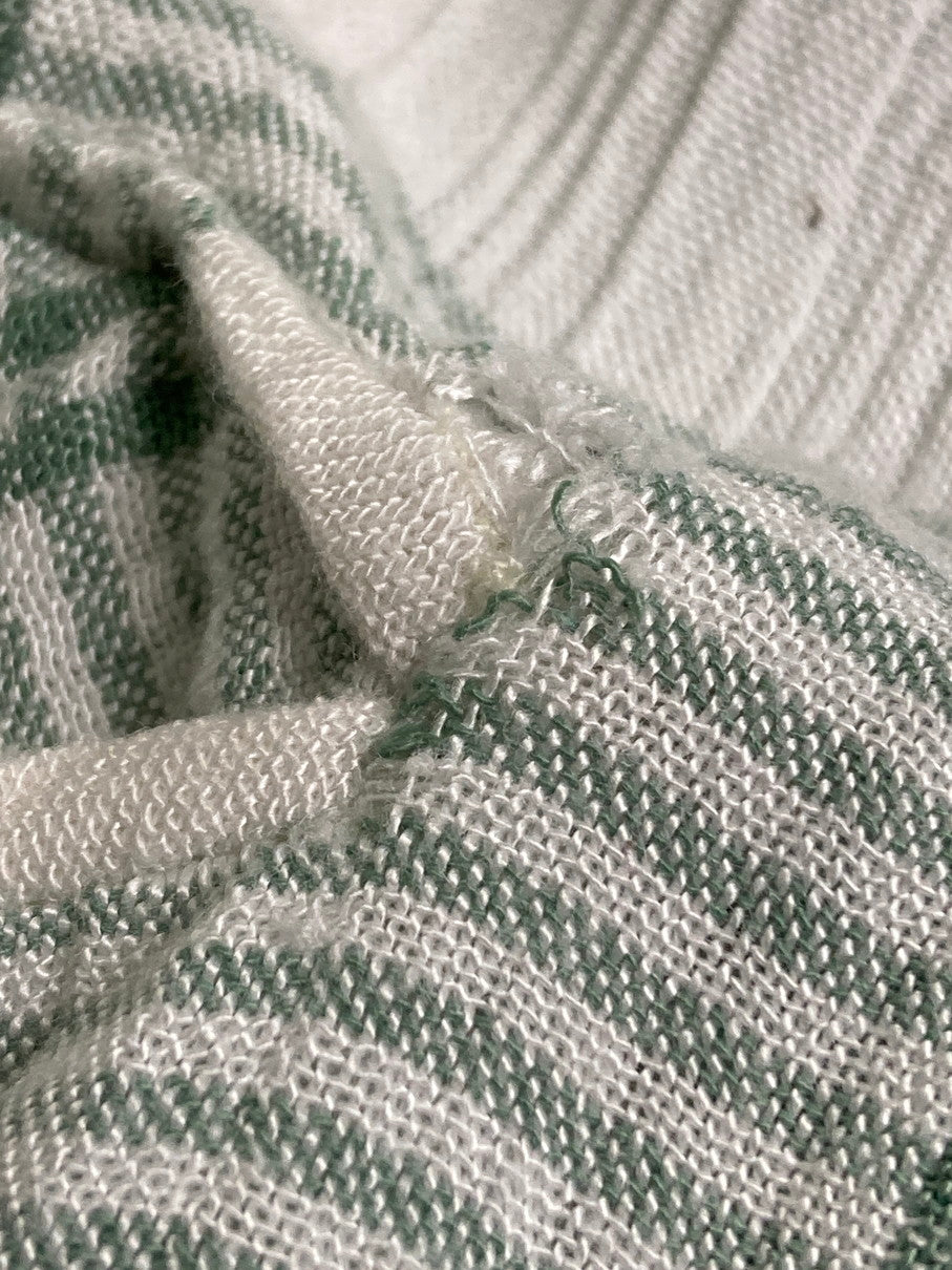 【現状渡し品】【メンズ】 TONI GARMENTS FOR CC MAGIC USA製 LS チェックコットンジャケット 146-251012-ks-06-min サイズ：1X カラー：ホワイト/ライトグリーン 万代Net店