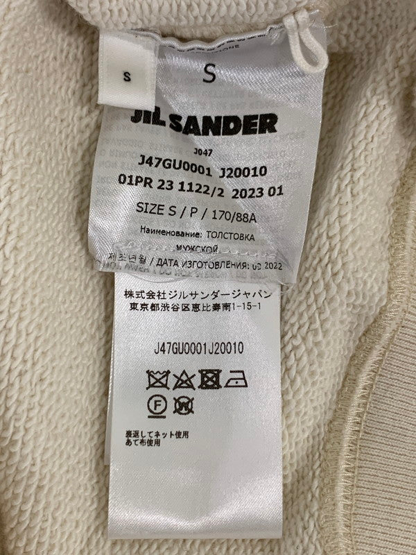 【中古美品】【メンズ】 JIL SANDER ジルサンダー J47GU0001 SWEATSHIRT CN LS スウェットシャツ トップス 141-250927-ks-39-min サイズ：S カラー：アイボリー 万代Net店