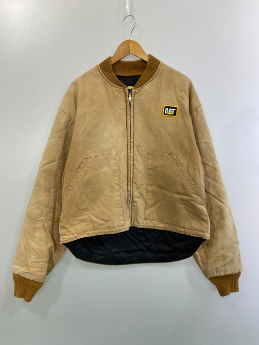 【中古品】【メンズ】 CAT カット 90's DUCK CANVAS WORK JACKET 90年代 ダックキャンバス ワークジャケット アウター 146-251030-kk-48-min サイズ：表記無し 下記参照 カラー：ベージュ 万代Net店