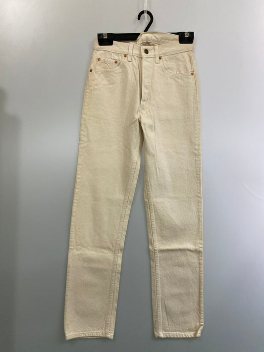 【中古品】【メンズ】 Levi's リーバイス 501 BUTTON FLY STRAIGHT COLOR DENIM PANT 501-0651 ボタンフライ ストレート カラーデニムパンツ ボトムス ジーンズ 157-250930-kk-15-min サイズ：29 カラー：ホワイト 万代Net店