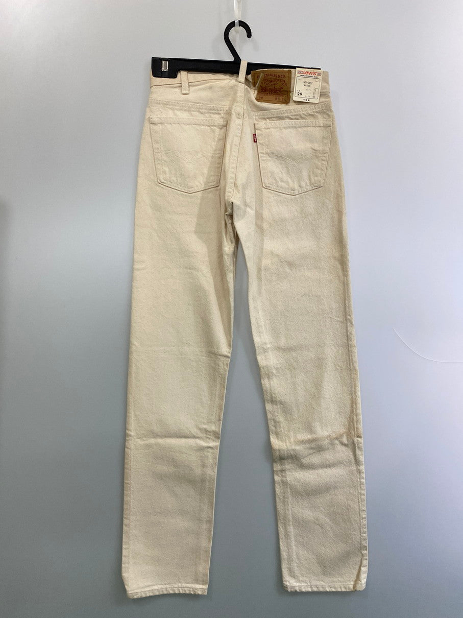 【中古品】【メンズ】 Levi's リーバイス 501 BUTTON FLY STRAIGHT COLOR DENIM PANT 501-0651 ボタンフライ ストレート カラーデニムパンツ ボトムス ジーンズ 157-250930-kk-15-min サイズ：29 カラー：ホワイト 万代Net店