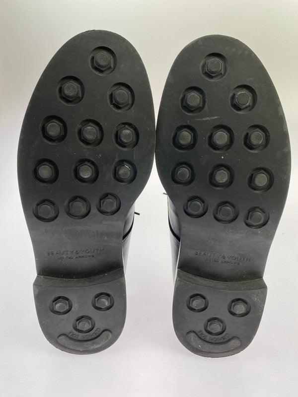 【中古品】【メンズ】 BEAUTY&YOUTH UNITED ARROWS ビューティアンドユースユナイテッドアローズ FRENCH U CHIP SHOES 521022 フレンチ Uチップ シューズ 革靴 ドレスシューズ 164-251008-kk-09-min カラー：BLACK 万代Net店