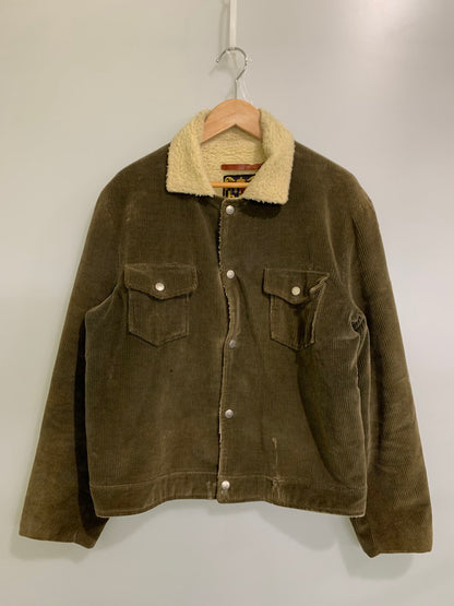 【現状渡し品】【メンズ】 H.I.S 60-70S BOA CORDUROY JACKET ボア コーデュロイ ジャケット 146-250927-ks-54-min カラー：ブラウン系 万代Net店