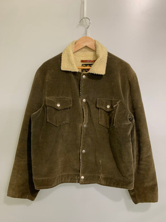 【現状渡し品】【メンズ】 H.I.S 60-70S BOA CORDUROY JACKET ボア コーデュロイ ジャケット 146-250927-ks-54-min カラー：ブラウン系 万代Net店