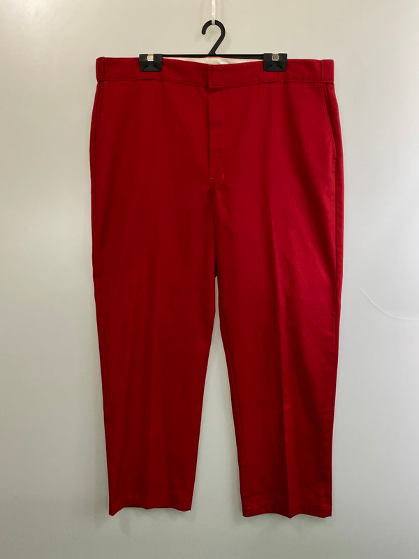 【中古品】【メンズ】 DICKIES ディッキーズ 90S WORK PANTS RED 90年代 ワークパンツ レッド ボトムス 157-260724-hu-26-min サイズ：44×30 カラー：レッド 万代Net店