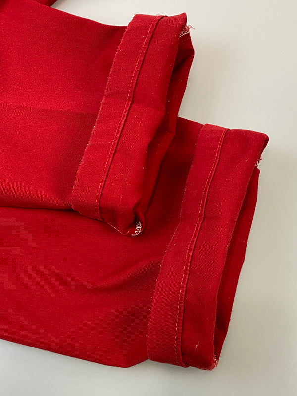 【中古品】【メンズ】 DICKIES ディッキーズ 90S WORK PANTS RED 90年代 ワークパンツ レッド ボトムス 157-260724-hu-26-min サイズ：44×30 カラー：レッド 万代Net店