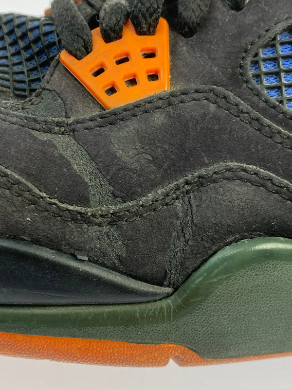 【現状渡し品】【メンズ】 NIKE ナイキ 308497-027 AIR JORDAN 4 RETRO 靴 シューズ スニーカー SNEAKERS 160-250927-ks-33-min サイズ：29cm カラー：BLACK/SAFETY ORANGE-GAME ROYAL 万代Net店