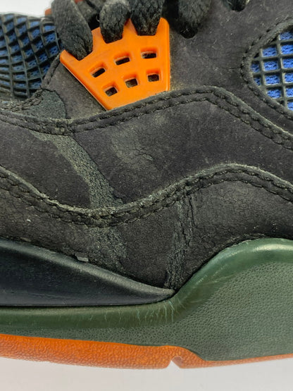 【現状渡し品】【メンズ】 NIKE ナイキ 308497-027 AIR JORDAN 4 RETRO 靴 シューズ スニーカー SNEAKERS 160-250927-ks-33-min サイズ：29cm カラー：BLACK/SAFETY ORANGE-GAME ROYAL 万代Net店