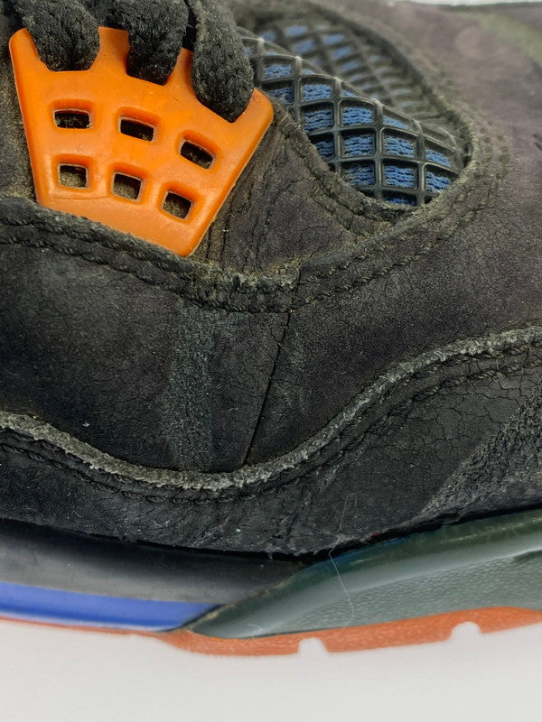 【現状渡し品】【メンズ】 NIKE ナイキ 308497-027 AIR JORDAN 4 RETRO 靴 シューズ スニーカー SNEAKERS 160-250927-ks-33-min サイズ：29cm カラー：BLACK/SAFETY ORANGE-GAME ROYAL 万代Net店