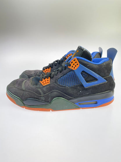 【現状渡し品】【メンズ】 NIKE ナイキ 308497-027 AIR JORDAN 4 RETRO 靴 シューズ スニーカー SNEAKERS 160-250927-ks-33-min サイズ：29cm カラー：BLACK/SAFETY ORANGE-GAME ROYAL 万代Net店