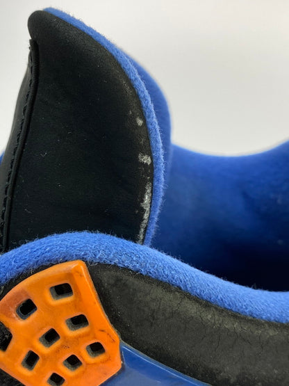 【現状渡し品】【メンズ】 NIKE ナイキ 308497-027 AIR JORDAN 4 RETRO 靴 シューズ スニーカー SNEAKERS 160-250927-ks-33-min サイズ：29cm カラー：BLACK/SAFETY ORANGE-GAME ROYAL 万代Net店