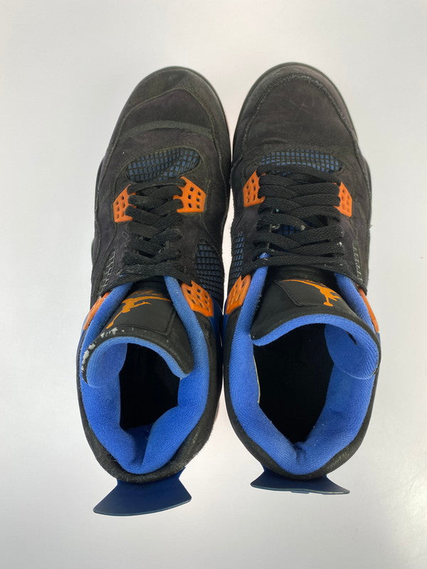 【現状渡し品】【メンズ】 NIKE ナイキ 308497-027 AIR JORDAN 4 RETRO 靴 シューズ スニーカー SNEAKERS 160-250927-ks-33-min サイズ：29cm カラー：BLACK/SAFETY ORANGE-GAME ROYAL 万代Net店