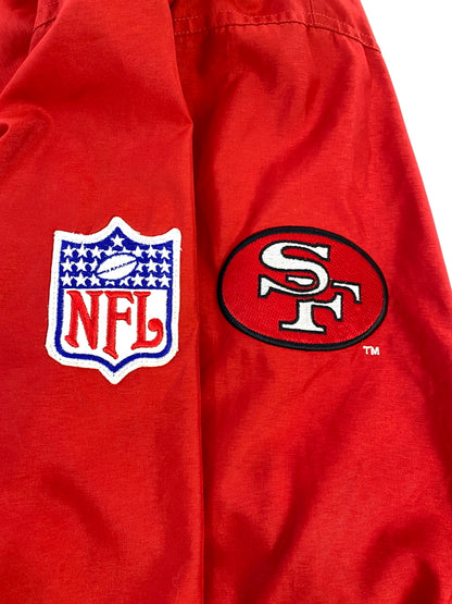 【中古品】【メンズ】 NFL × REEBOK リーボック 49ERS 刺繍 LOGO PULLOVER サンフランシスコ・フォーティーナイナーズ ロゴ プルオーバー メンズ 長袖 トップス 146-260731-em-26-min サイズ：XXL カラー：レッド 万代Net店