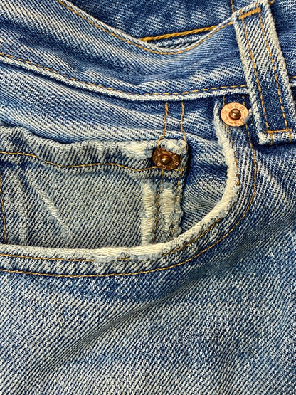 【中古品】【メンズ】 Levi's リーバイス 501 DENIM PANTS デニムパンツ 00年8月製造 190刻印 メキシコ製 ボトムス 157-251022-yn-13-min サイズ：W30 L34 カラー：インディゴ 万代Net店