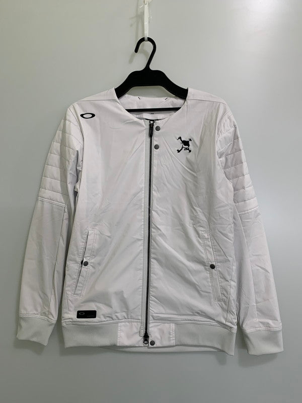 【中古品】【メンズ】 OAKLEY オークリー SKULL PHASE LINING JACKET F0A405723 スカルフェイズ ライニングジャケット ライトアウター ブルゾン ゴルフウェア 148-251106-kk-34-min サイズ：M カラー：LUNAR ROCK 万代Net店
