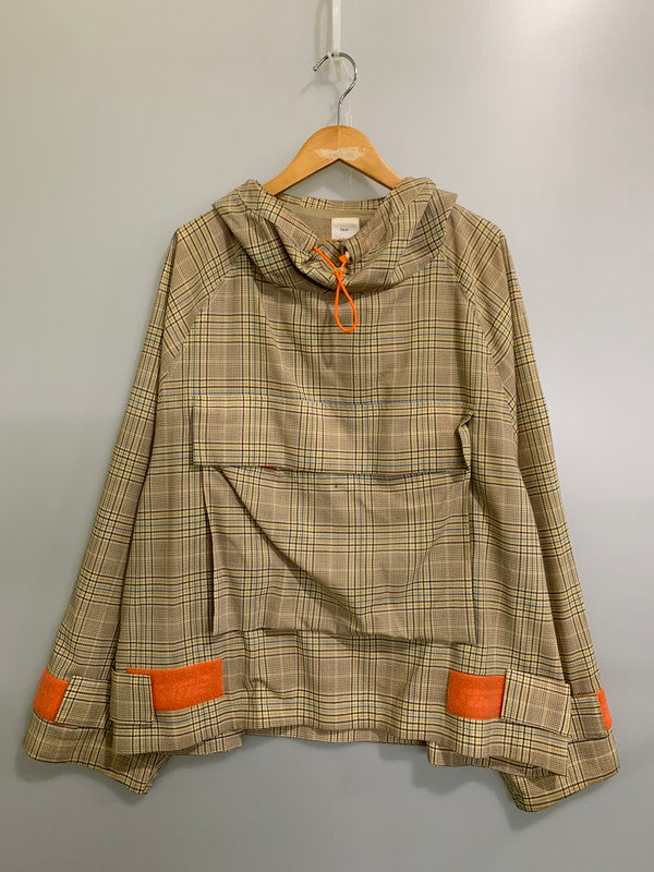 【中古品】【メンズ】 Name. ネーム NMJK-19SS-010 WOOL NYLON PLAID ANORAK ウールナイロンプレイドアノラック 140-250927-ks-55-min サイズ：1 カラー：ベージュ系 万代Net店