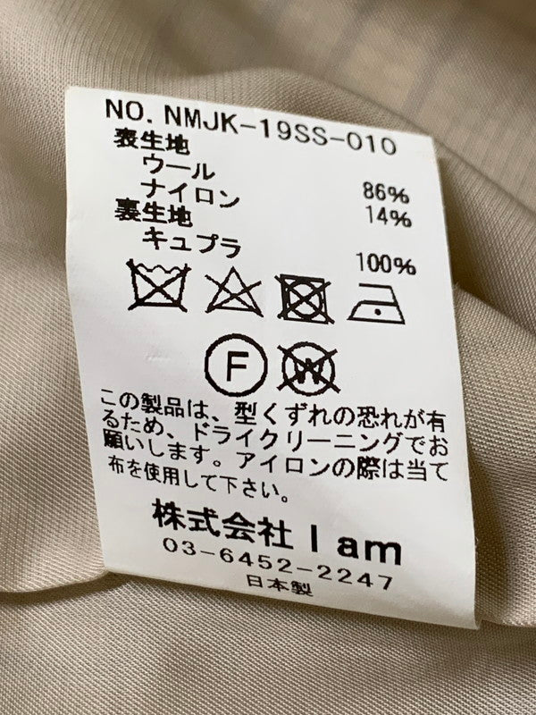 【中古品】【メンズ】 Name. ネーム NMJK-19SS-010 WOOL NYLON PLAID ANORAK ウールナイロンプレイドアノラック 140-250927-ks-55-min サイズ：1 カラー：ベージュ系 万代Net店