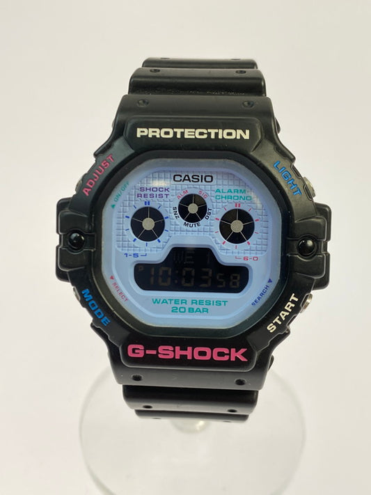 【中古品】【メンズ】 G-SHOCK ジーショック DW-5900DN-1 PSYCHEDELIC MULTI COLORS デジタル クオーツ腕時計 メンズ ウォッチ サイケデリック マルチカラーズ 196-251014-em-14-min カラー：ブラック 万代Net店