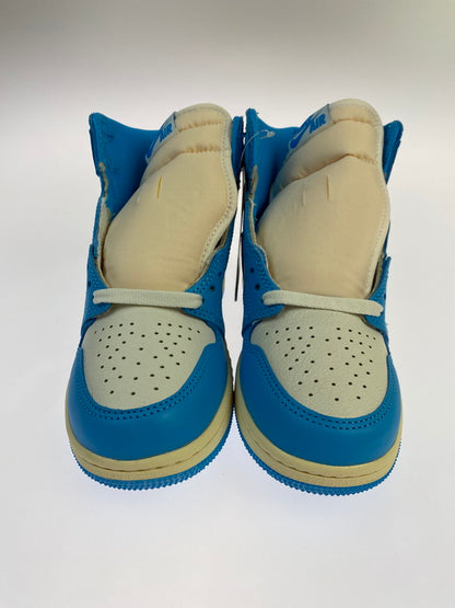 【未使用品】【レディース】 NIKE ナイキ AIR JORDAN 1 RETRO HIGH OG GS UNC REIMAGINED FD1437-402 エア ジョーダン 1 レトロ ハイ オリジナル リイマジンド スニーカー 靴 166-251002-kk-19-min カラー：DARK POWDER BLUE/SAIL 万代Net店