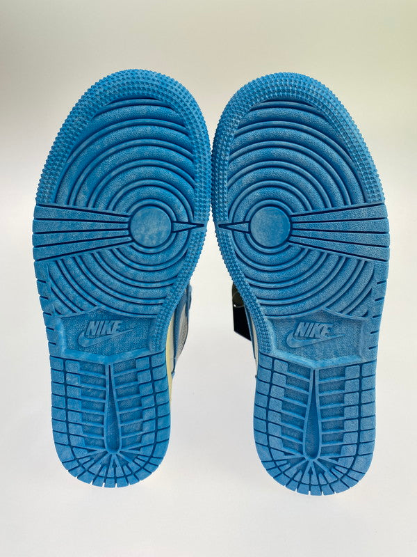 【未使用品】【レディース】 NIKE ナイキ AIR JORDAN 1 RETRO HIGH OG GS UNC REIMAGINED FD1437-402 エア ジョーダン 1 レトロ ハイ オリジナル リイマジンド スニーカー 靴 166-251002-kk-19-min カラー：DARK POWDER BLUE/SAIL 万代Net店