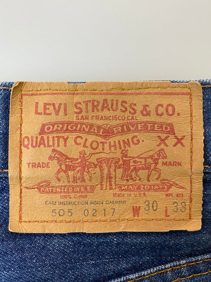 【中古品】【メンズ】 Levi's リーバイス 80's 505 DENIM PANTS 505-0217 VINTAGE 80年代 505 デニムパンツ ボトムス ジーンズ ボタン裏 刻印5 ヴィンテージ 66後期 157-250930-kk-16-min サイズ：30 カラー：インディゴ 万代Net店