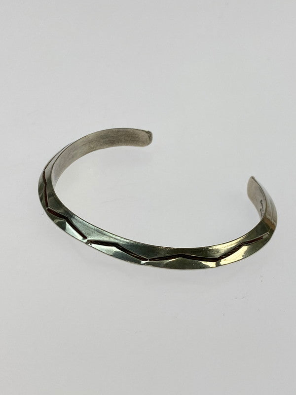 【中古品】【メンズ/レディース】 NAVAJO ナバホ SANDYBALLS STERLING TAHE スターリング バングル ヴィンテージバングル ブレスレット ナバホ族 191-251014-em-02-min カラー：シルバー 万代Net店