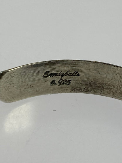 【中古品】【メンズ/レディース】 NAVAJO ナバホ SANDYBALLS STERLING TAHE スターリング バングル ヴィンテージバングル ブレスレット ナバホ族 191-251014-em-02-min カラー：シルバー 万代Net店