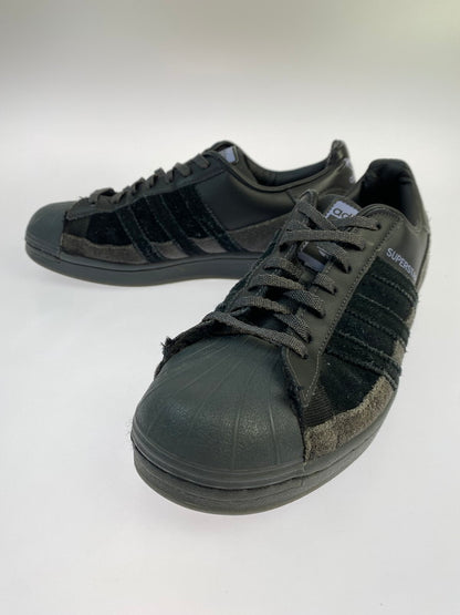 【現状渡し品】【メンズ】 adidas アディダス SUPERSTAR SMOOTH LEATHER AND SUEDE FX5564 スーパースター スムーズ レザー アンド スウェード スニーカー 靴 161-251002-kk-32-min カラー：CORE BLACK/CORE BLACK-DUST PURPLE 万代Net店