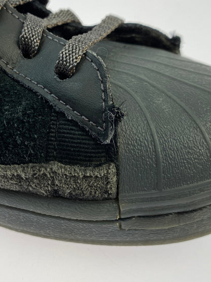 【現状渡し品】【メンズ】 adidas アディダス SUPERSTAR SMOOTH LEATHER AND SUEDE FX5564 スーパースター スムーズ レザー アンド スウェード スニーカー 靴 161-251002-kk-32-min カラー：CORE BLACK/CORE BLACK-DUST PURPLE 万代Net店