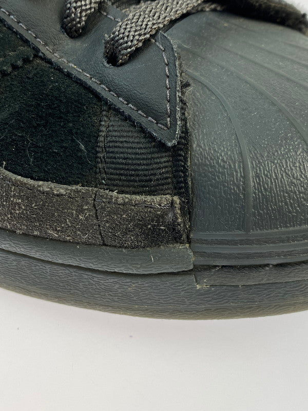 【現状渡し品】【メンズ】 adidas アディダス SUPERSTAR SMOOTH LEATHER AND SUEDE FX5564 スーパースター スムーズ レザー アンド スウェード スニーカー 靴 161-251002-kk-32-min カラー：CORE BLACK/CORE BLACK-DUST PURPLE 万代Net店