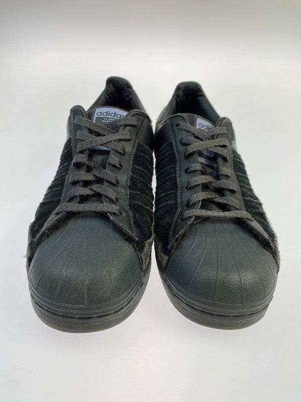 【現状渡し品】【メンズ】 adidas アディダス SUPERSTAR SMOOTH LEATHER AND SUEDE FX5564 スーパースター スムーズ レザー アンド スウェード スニーカー 靴 161-251002-kk-32-min カラー：CORE BLACK/CORE BLACK-DUST PURPLE 万代Net店