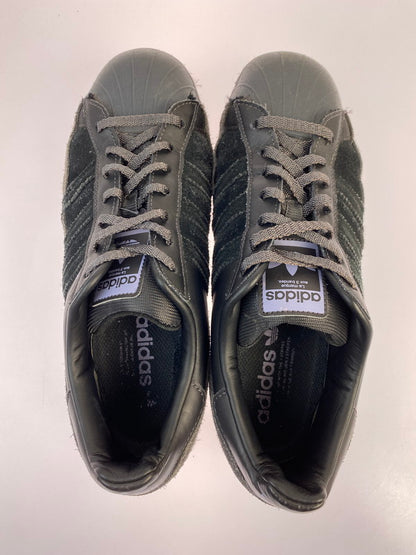 【現状渡し品】【メンズ】 adidas アディダス SUPERSTAR SMOOTH LEATHER AND SUEDE FX5564 スーパースター スムーズ レザー アンド スウェード スニーカー 靴 161-251002-kk-32-min カラー：CORE BLACK/CORE BLACK-DUST PURPLE 万代Net店